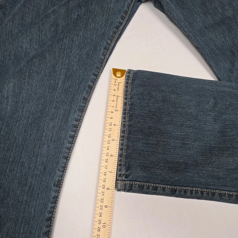 Levis 501 Original Fit Mens Dark Wash Straight Leg Button Fly Jeans 34x34